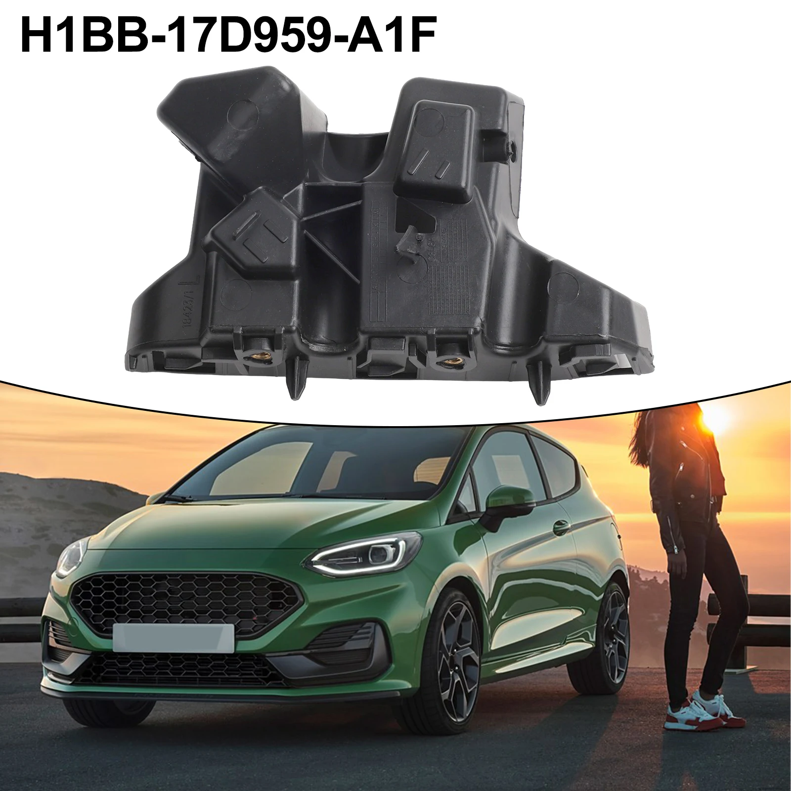 This left bumper wing bracket fits all For Ford For Fiesta vehicles manufactured between seventeen and twenty two
This left bumper wing bracket fits all For Ford For Fiesta vehicles manufactured between seventeen and twenty two