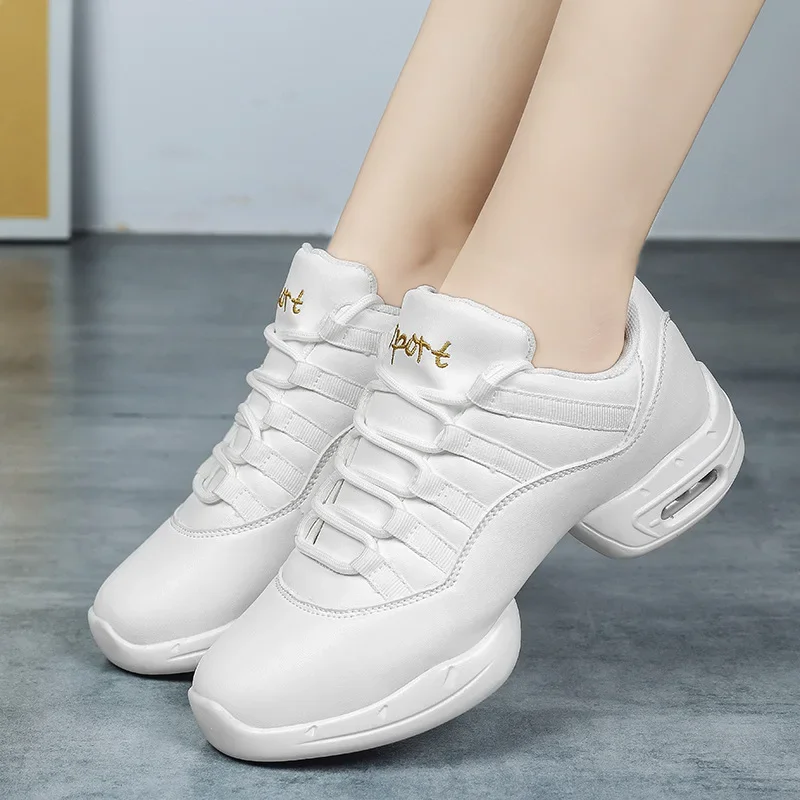 Dance Shoes Woman Ladies Modern Soft Outsole Jazz Sneakers Leather Breathable Lightweight Female Dancing Fitness Sport
Dance Shoes Woman Ladies Modern Soft Outsole Jazz Sneakers Leather Breathable Lightweight Female Dancing Fitness Sport