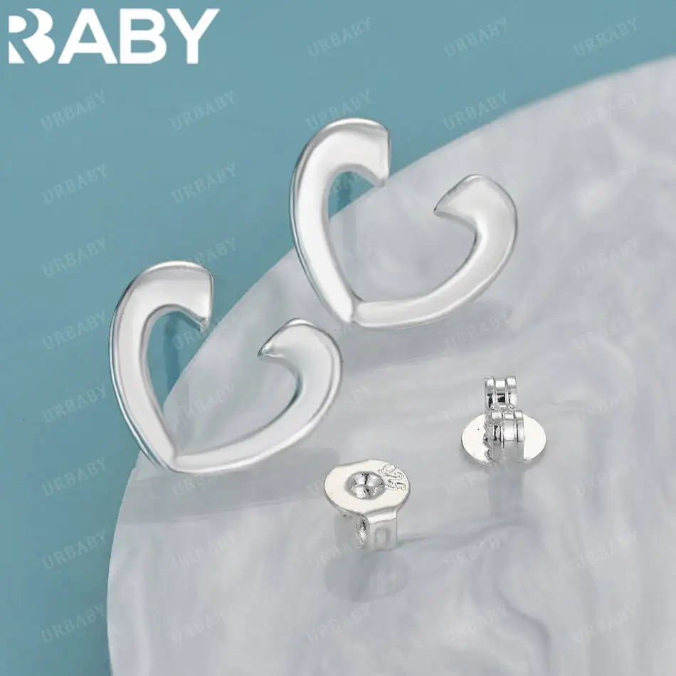 URBABY 925 Sterling Silver Hearts Earrings Stud Earrings Anniversary Gift Popular Wild Fashion Romantic Jewelry
URBABY 925 Sterling Silver Hearts Earrings Stud Earrings Anniversary Gift Popular Wild Fashion Romantic Jewelry