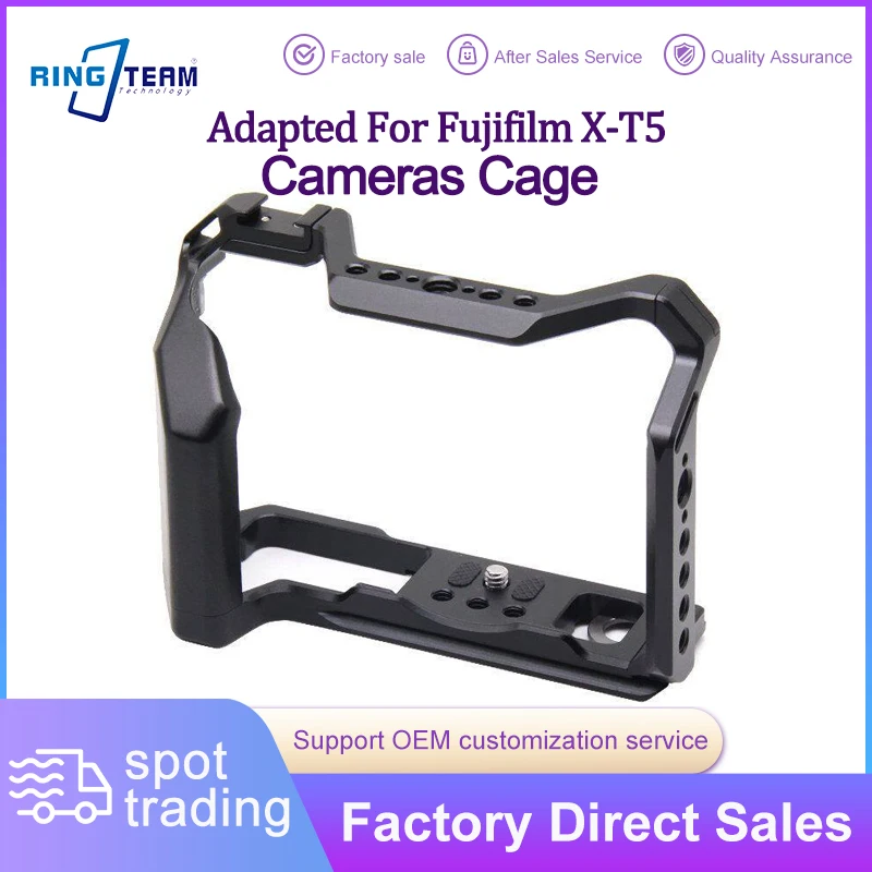 Aluminum Alloy X-T5 Camera Cage for Fujifilm X-T5 Vlog Stabilizer Shooting Rig Multi-Port Expansion Accessory
Aluminum Alloy X-T5 Camera Cage for Fujifilm X-T5 Vlog Stabilizer Shooting Rig Multi-Port Expansion Accessory