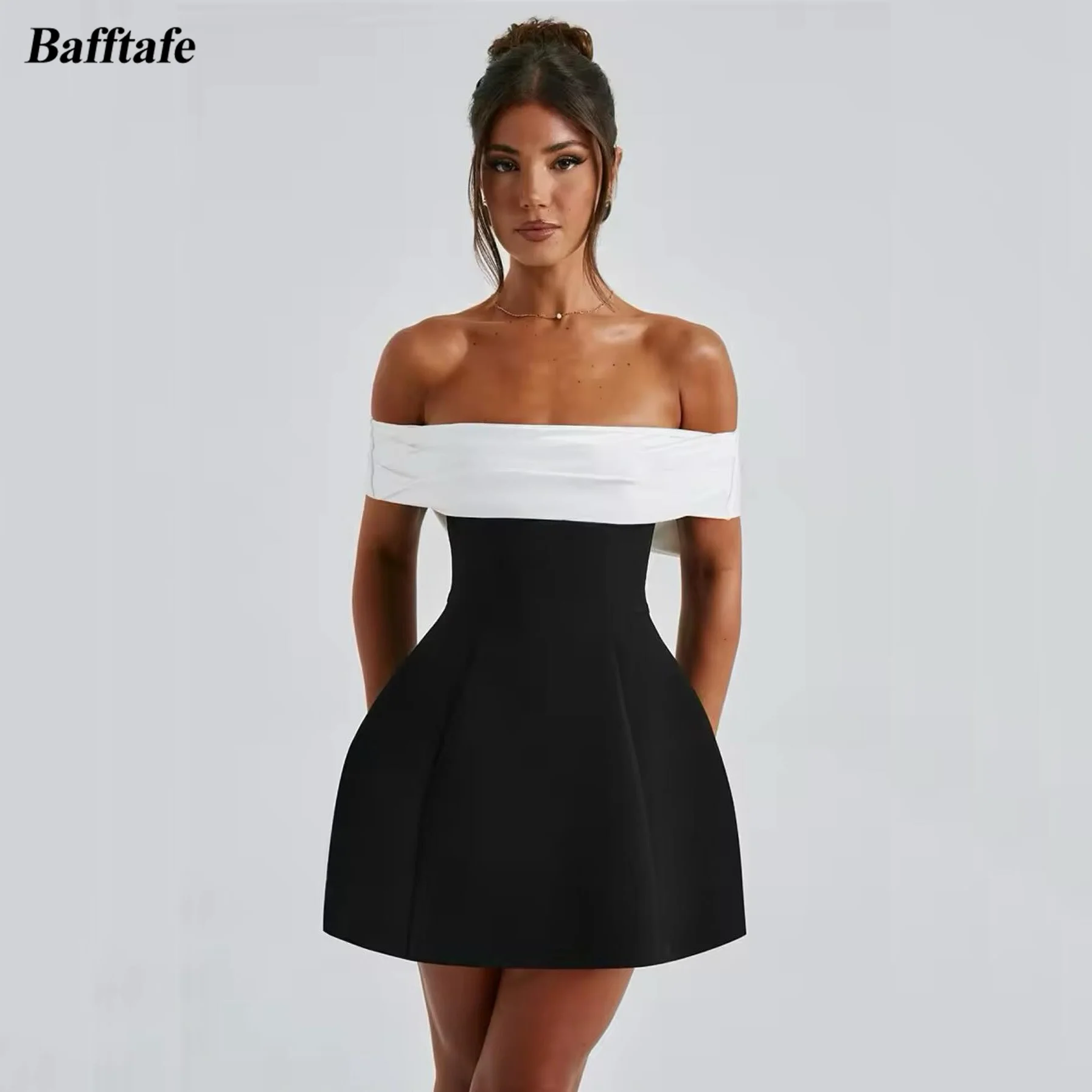 Bafftafe Black Ivory Mini Customized Prom Dresses Off The Shoulder Bow Cocktail Gowns Women Formal Party Homecoming Gown 2025
Bafftafe Black Ivory Mini Customized Prom Dresses Off The Shoulder Bow Cocktail Gowns Women Formal Party Homecoming Gown 2025