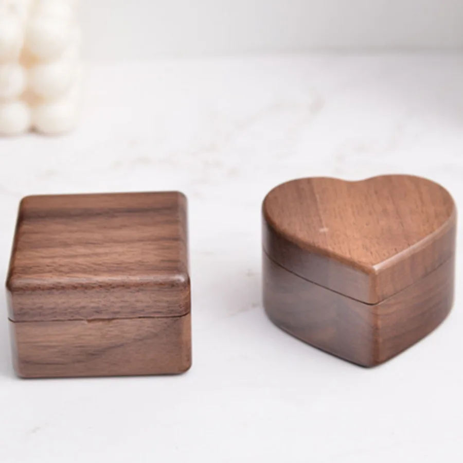 Solid Black Walnut Jewelry Box - Handcrafted Wooden Ring & Necklace Organizer, Vintage Square Keepsake Box
Solid Black Walnut Jewelry Box - Handcrafted Wooden Ring & Necklace Organizer, Vintage Square Keepsake Box
