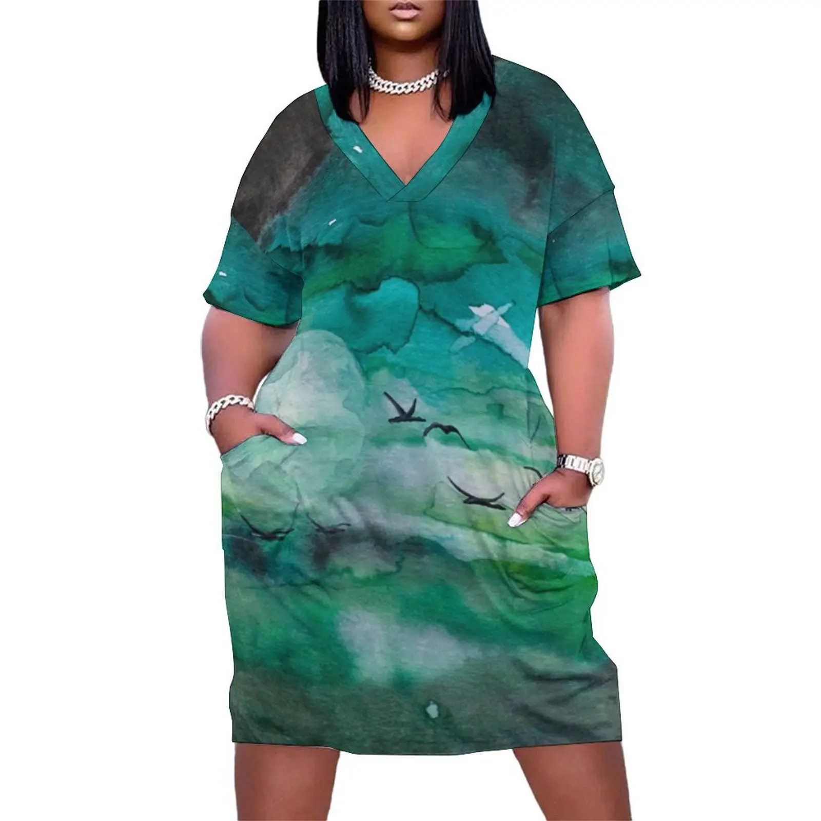 Birds in green sky Loose Pocket Dress women's clothing korea stylish Party dresses for women ceremony dresses
Birds in green sky Loose Pocket Dress women's clothing korea stylish Party dresses for women ceremony dresses