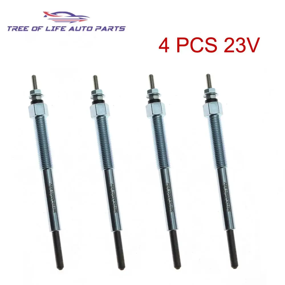 4 PCS 23V New Glow plugs For Hyundai County Mighty E-County HD65 HD35 HD72 HD78 D4DD OEM# 3671045001 36710-45001
4 PCS 23V New Glow plugs For Hyundai County Mighty E-County HD65 HD35 HD72 HD78 D4DD OEM# 3671045001 36710-45001