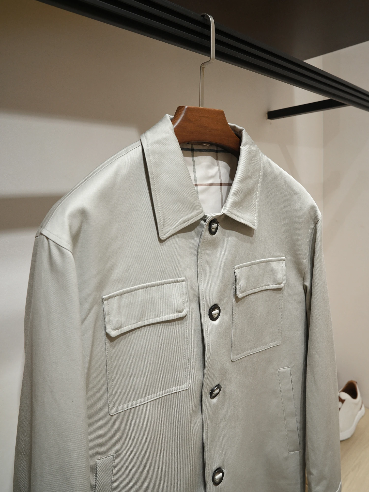 Ele Old Money Sle! High-End Cotton Autumn Winter Men's Single-Button Casual Collar Workwear Jaet Coat
Ele Old Money Sle! High-End Cotton Autumn Winter Men's Single-Button Casual Collar Workwear Jaet Coat