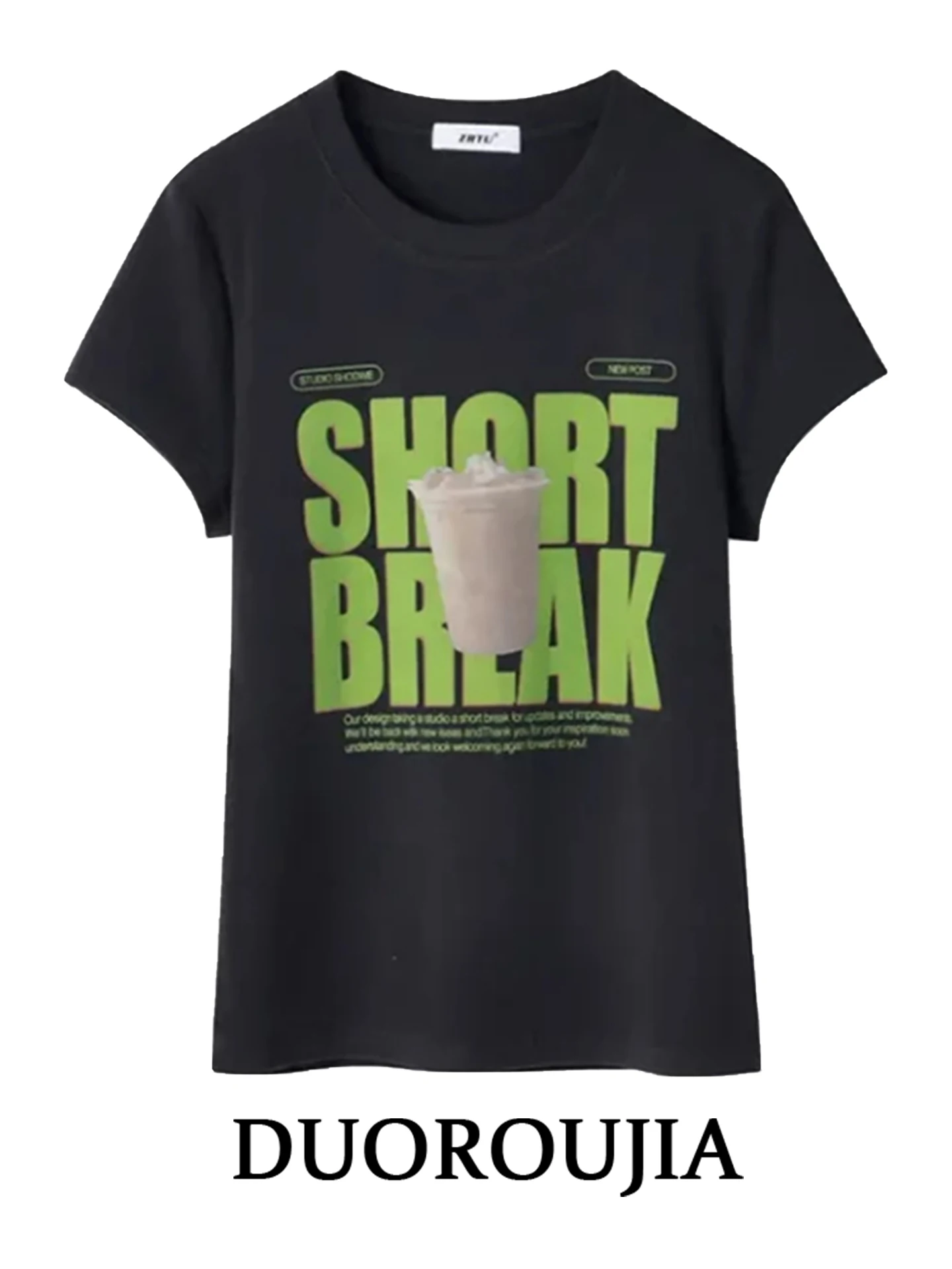 plus Size Korean Style round Neck Printed Casual Short Sleeve T-Shirt Women Summer Slimming Top Versatile Comfortable Breathable
plus Size Korean Style round Neck Printed Casual Short Sleeve T-Shirt Women Summer Slimming Top Versatile Comfortable Breathable