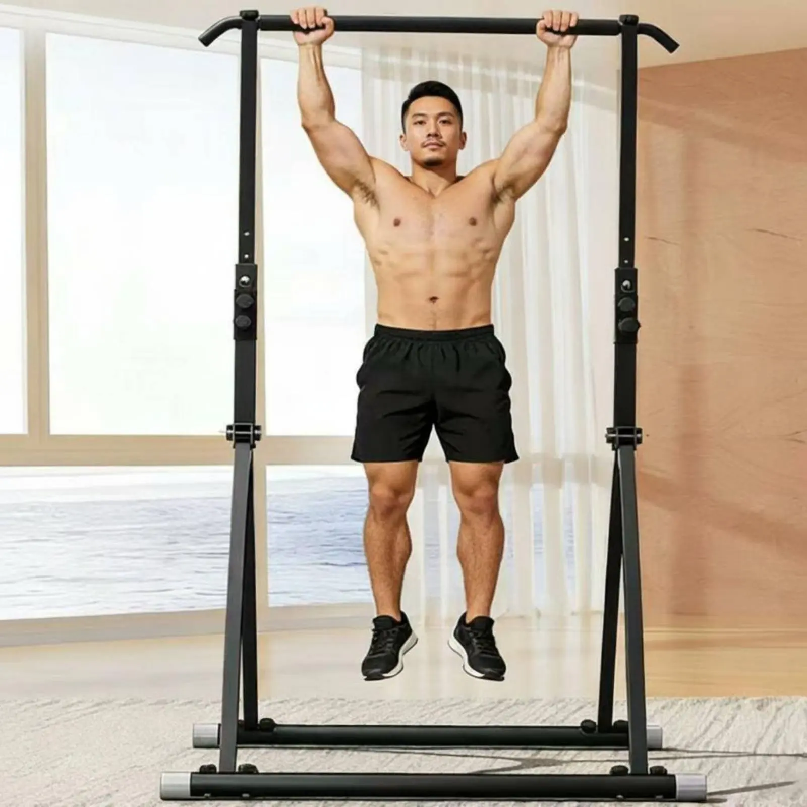Pull-up Bar Station Non-Slip Feet Pull up Bar Stand Parallel Bar Stand Easy Assembly Fitness Equipment Wide Grip Spacing
Pull-up Bar Station Non-Slip Feet Pull up Bar Stand Parallel Bar Stand Easy Assembly Fitness Equipment Wide Grip Spacing