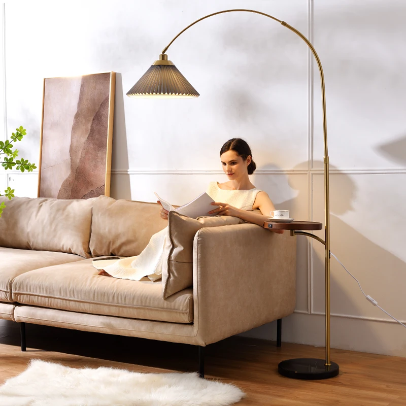 Vintage Chairside Floor Lamp with Tray two USB port Wireless charging LED Bulb Included with Beige Lamp Shade for Bedroom Home
Vintage Chairside Floor Lamp with Tray two USB port Wireless charging LED Bulb Included with Beige Lamp Shade for Bedroom Home