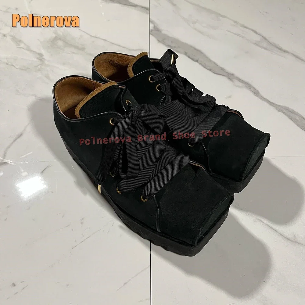 Cross Tied Square Toe Platform Pumps 2026 New Style Shallow Casual Couple Shoes Thick Sole Height Increase Patchwork Shoes Trend
Cross Tied Square Toe Platform Pumps 2026 New Style Shallow Casual Couple Shoes Thick Sole Height Increase Patchwork Shoes Trend