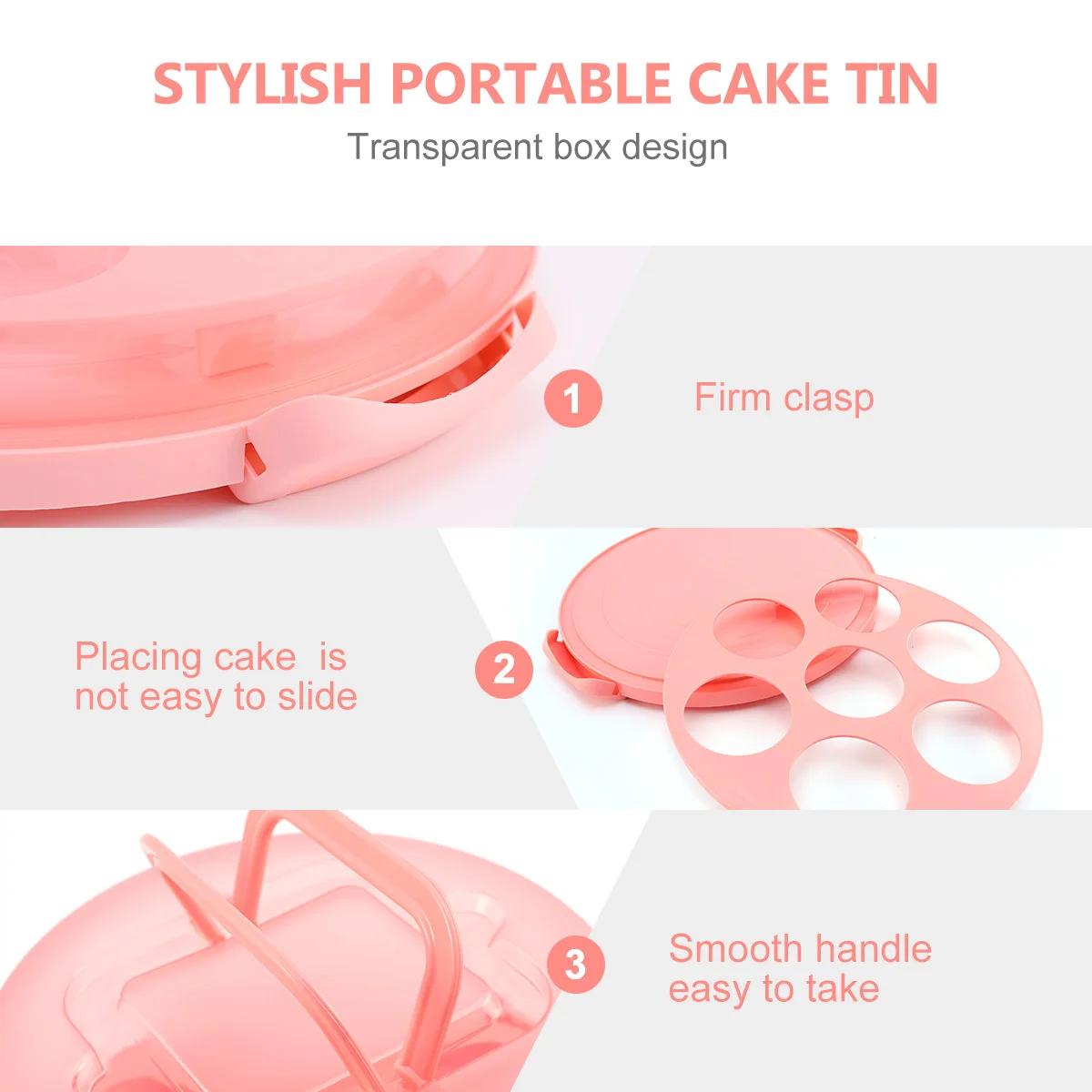 Cake Box Pink Transparent Food Storage Container Portable Packaging Case For Bakery Home Use Cake Boxes Crisper Gift Packaging
Cake Box Pink Transparent Food Storage Container Portable Packaging Case For Bakery Home Use Cake Boxes Crisper Gift Packaging