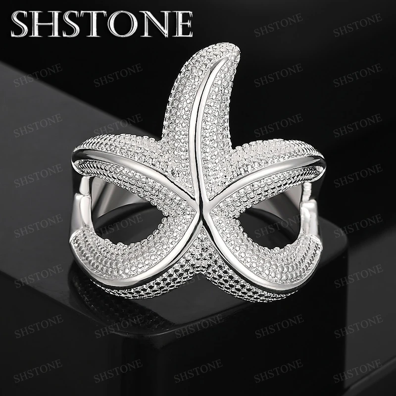 Fine 925 Sterling Silver Starfish Ring For Women Men Fashion Birthday Party Wedding Engagement Accessories High Jewelry
Fine 925 Sterling Silver Starfish Ring For Women Men Fashion Birthday Party Wedding Engagement Accessories High Jewelry