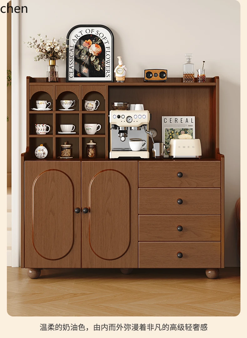 HXL walnut solid wood dining side against the wall integrated living room tea cabinet kitchen storage storage cabinet
HXL walnut solid wood dining side against the wall integrated living room tea cabinet kitchen storage storage cabinet