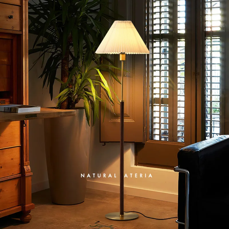 Floor lamp Nordic retro walnut color living room sofa lamp solid wood personality art bedroom bedside decorative table lamp
Floor lamp Nordic retro walnut color living room sofa lamp solid wood personality art bedroom bedside decorative table lamp
