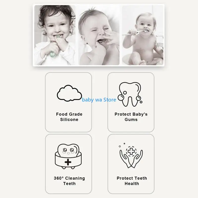 Cartoon Handheld 360 Degree U-shaped Baby Toothbrushes Soft Silicone Teeth Brushes Kids Teeth Cleaner Care 4XBD
Cartoon Handheld 360 Degree U-shaped Baby Toothbrushes Soft Silicone Teeth Brushes Kids Teeth Cleaner Care 4XBD