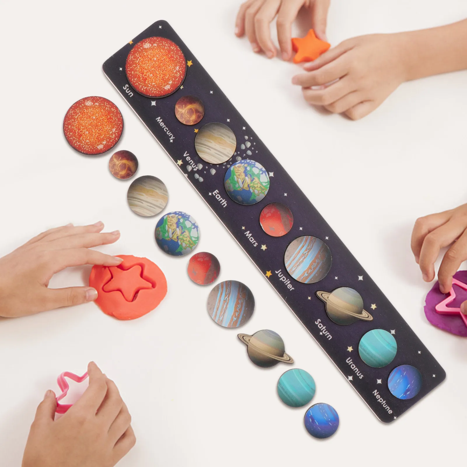 1Set Solar System Puzzle Wooden Planet Shape Educational Early Childhood Intelligence Development Kids Plaything Logic Jigsaw
1Set Solar System Puzzle Wooden Planet Shape Educational Early Childhood Intelligence Development Kids Plaything Logic Jigsaw
