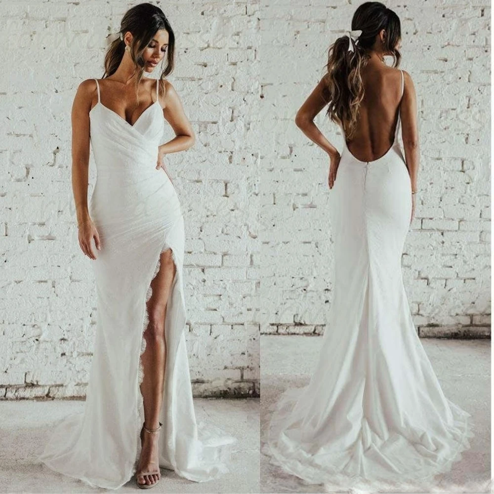 Customized Simple Jersey Evening Dress High Quality Spaghetti Straps Prom Dresses Delicate Mermaid Special Occasion Gowns
Customized Simple Jersey Evening Dress High Quality Spaghetti Straps Prom Dresses Delicate Mermaid Special Occasion Gowns
