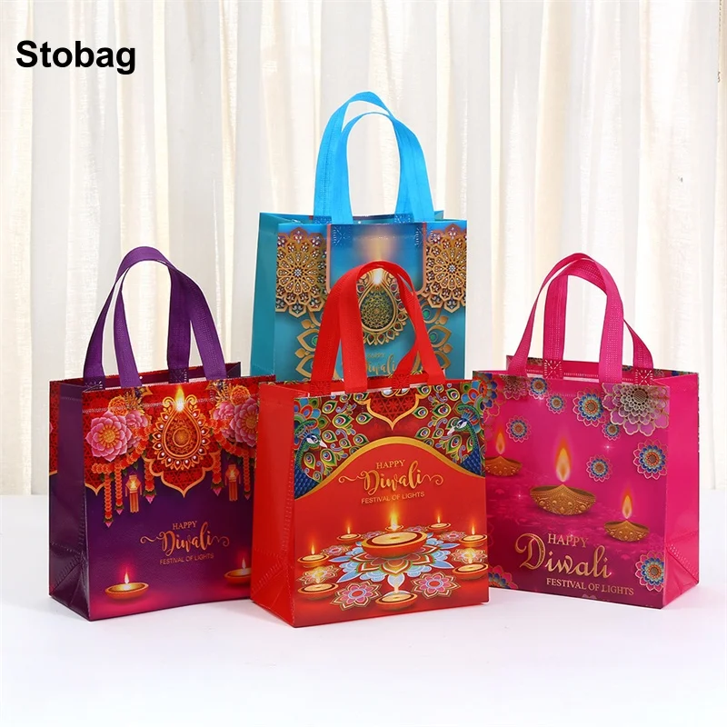 StoBag 8/20pcs Diwali Non-woven Gift Tote Bag Fabric Packaging Handbag Waterproof Storage Reusable Pouch Holiday Party Favor
StoBag 8/20pcs Diwali Non-woven Gift Tote Bag Fabric Packaging Handbag Waterproof Storage Reusable Pouch Holiday Party Favor
