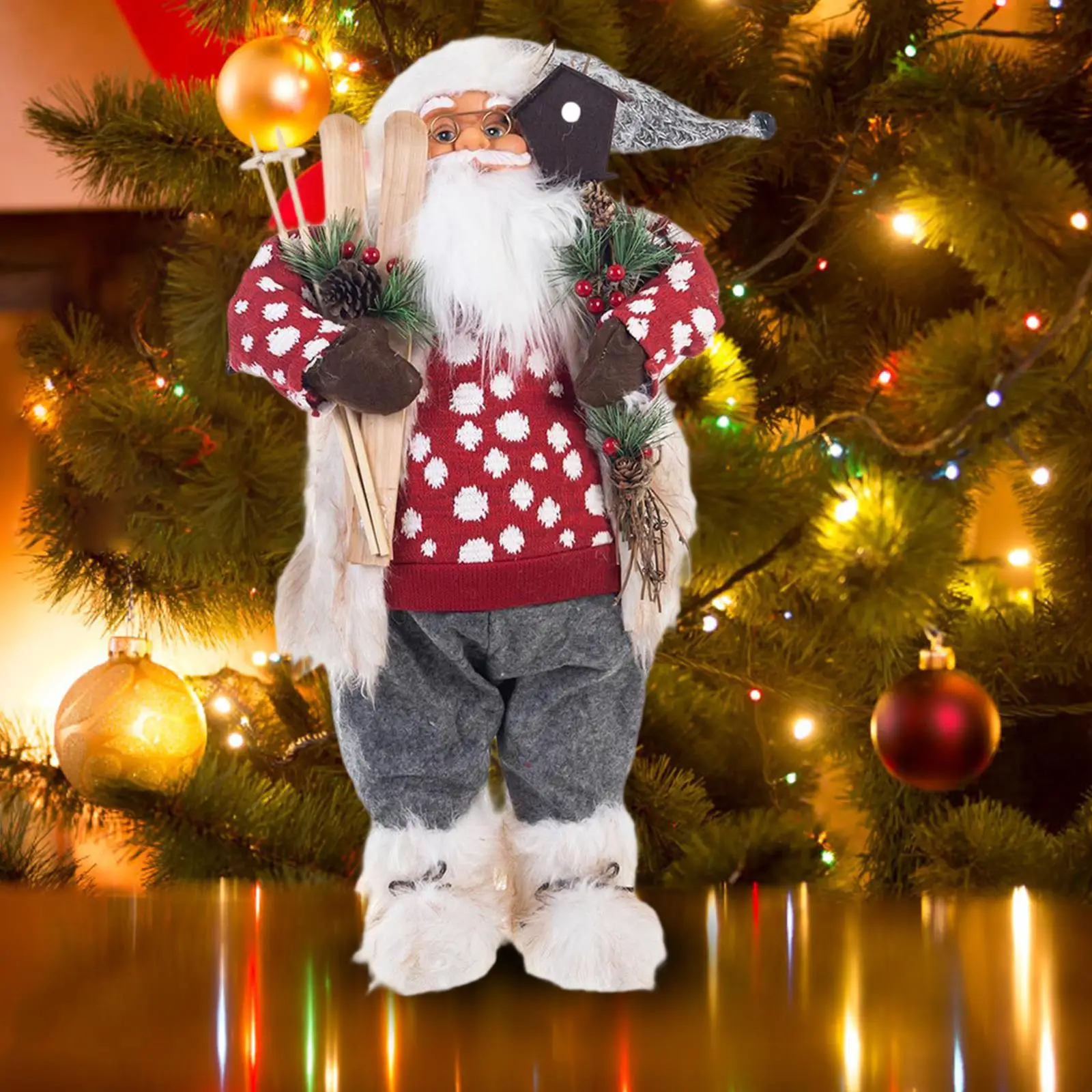 Santa Figurine Ornament Party Supplies Table Centerpiece Statue Christmas Decoration for Mantle Desktop Indoor Holiday Bedroom
Santa Figurine Ornament Party Supplies Table Centerpiece Statue Christmas Decoration for Mantle Desktop Indoor Holiday Bedroom