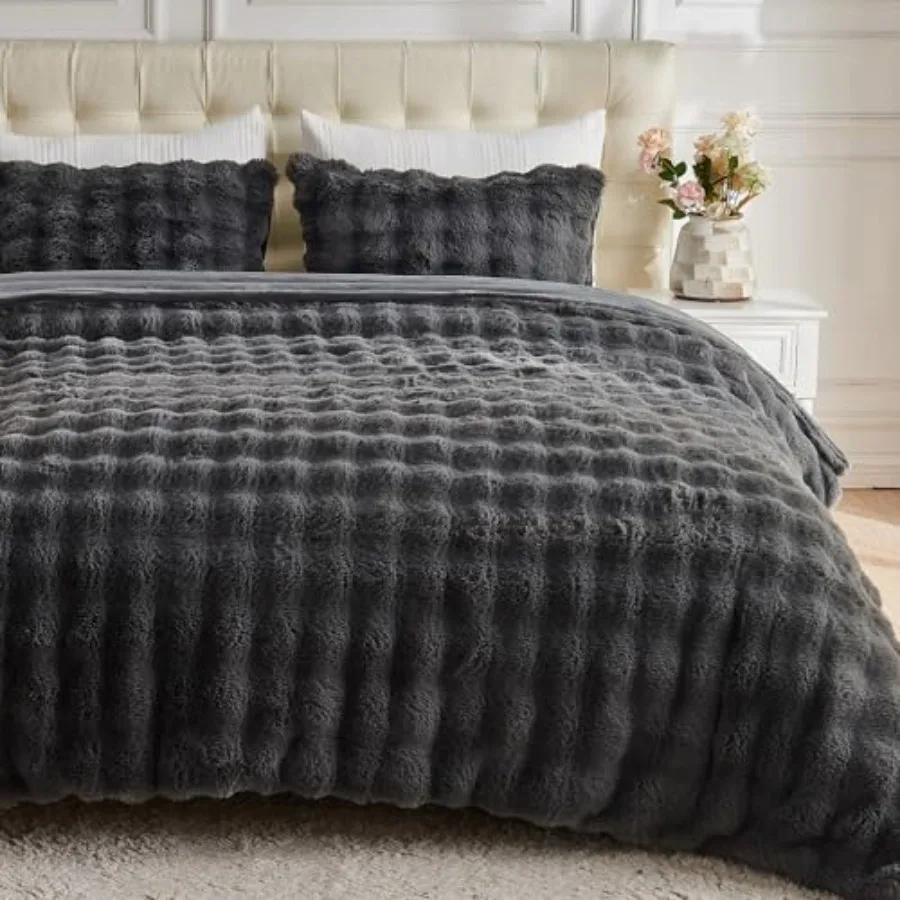 Fluffy Comforter Cover Set-Rabbit Fluff Faux Fur Duvet Cover Size Plush Fuzzy Furry Bedding Sets 3Pieces 1 Duvet Cover and 2 Pi
Fluffy Comforter Cover Set-Rabbit Fluff Faux Fur Duvet Cover Size Plush Fuzzy Furry Bedding Sets 3Pieces 1 Duvet Cover and 2 Pi