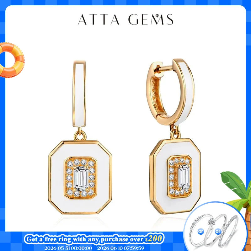 ATTAGEMS Octagon Cut 5*3mm Moissanite Earrings for Women 100% 925 Sterling Silver Top Quality Stud Earrings Sparkling Wedding
ATTAGEMS Octagon Cut 5*3mm Moissanite Earrings for Women 100% 925 Sterling Silver Top Quality Stud Earrings Sparkling Wedding