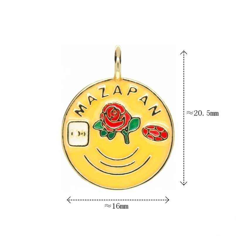 5Pcs Wholesale Gold Color Copper Jewelry Enamel Round Coin Shape Flower Circle Pendant PM51153
5Pcs Wholesale Gold Color Copper Jewelry Enamel Round Coin Shape Flower Circle Pendant PM51153