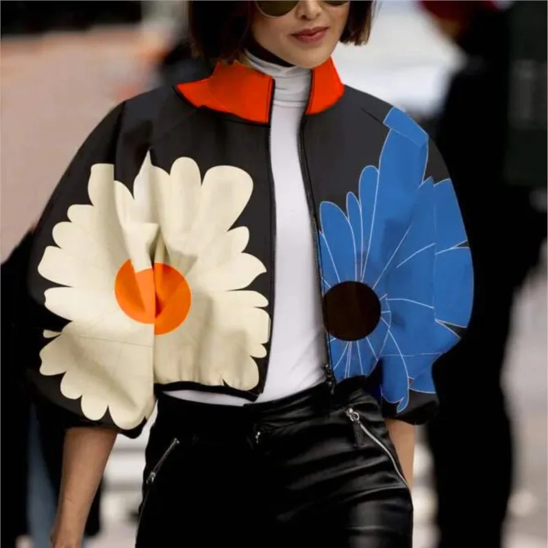 Women Jackets Print Outwear Zipper Outfit 2025 Spring Autumn Fashion Short Thin Female Jackets Street Lady Casual Coats Tops
Women Jackets Print Outwear Zipper Outfit 2025 Spring Autumn Fashion Short Thin Female Jackets Street Lady Casual Coats Tops