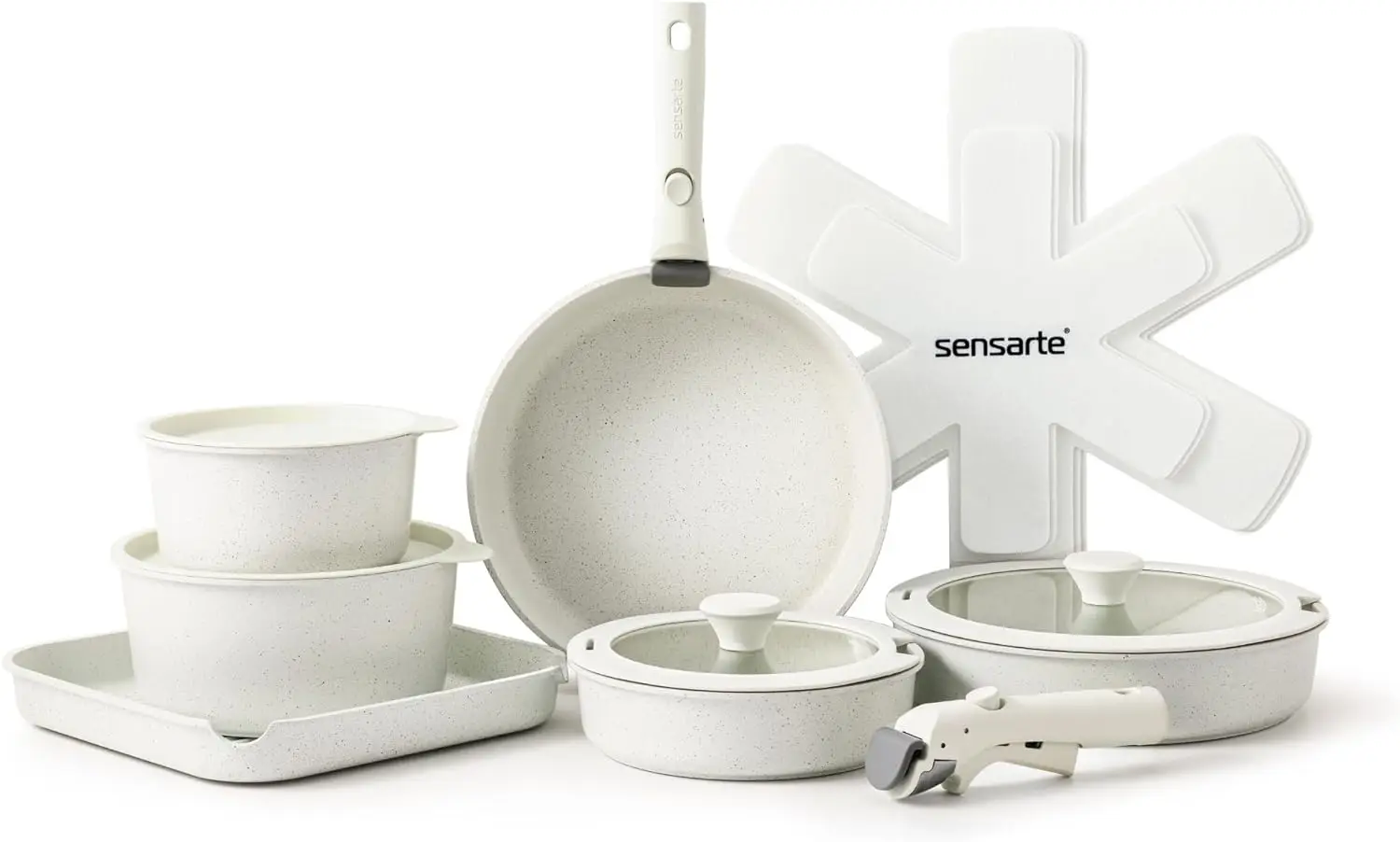 17 Piece Pots and Pans Set, Nonstick Detachable Handle Cookware, Induction Kitchen Cookware Set with Removable Handle, Healthy
17 Piece Pots and Pans Set, Nonstick Detachable Handle Cookware, Induction Kitchen Cookware Set with Removable Handle, Healthy