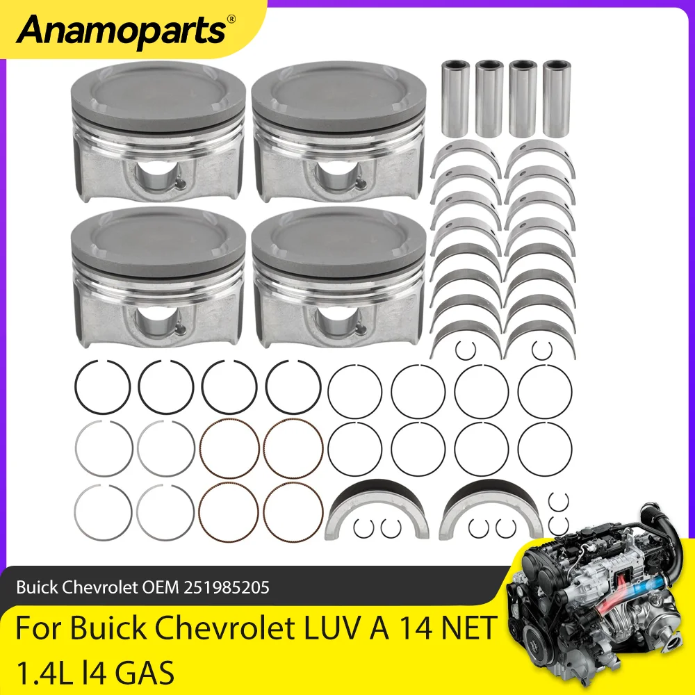 Engine Parts Main Connecting Rod Bearing Piston Rings Set Fit 1.4 L For Buick Chevrolet Sonic LUV A 14 NET 1.4L L4 GAS 251985205
Engine Parts Main Connecting Rod Bearing Piston Rings Set Fit 1.4 L For Buick Chevrolet Sonic LUV A 14 NET 1.4L L4 GAS 251985205