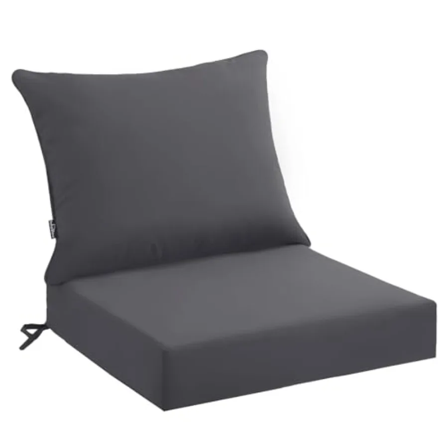 Outdoor Seat Cushion Set 4 Waterproof and Fade Resistant Patio Furniture Cushions with Removable Cover and Ties Thick Deep Seat
Outdoor Seat Cushion Set 4 Waterproof and Fade Resistant Patio Furniture Cushions with Removable Cover and Ties Thick Deep Seat