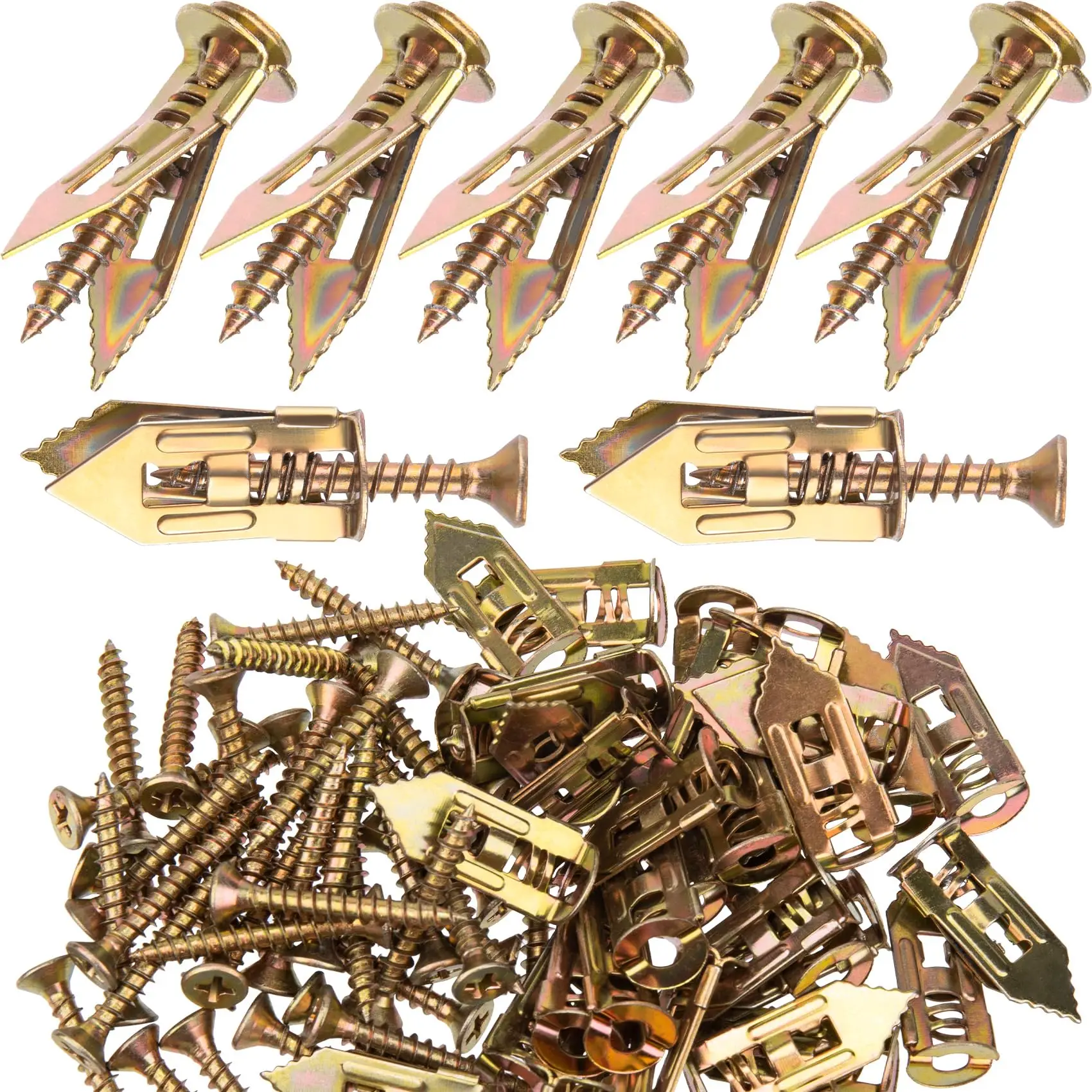 Self-Drilling Anchors, Metal Anchors and Screws for Heavy Duty, Self Drilling Screw Anchors Kit, No Drill and Holes in Wall (7.7
Self-Drilling Anchors, Metal Anchors and Screws for Heavy Duty, Self Drilling Screw Anchors Kit, No Drill and Holes in Wall (7.7