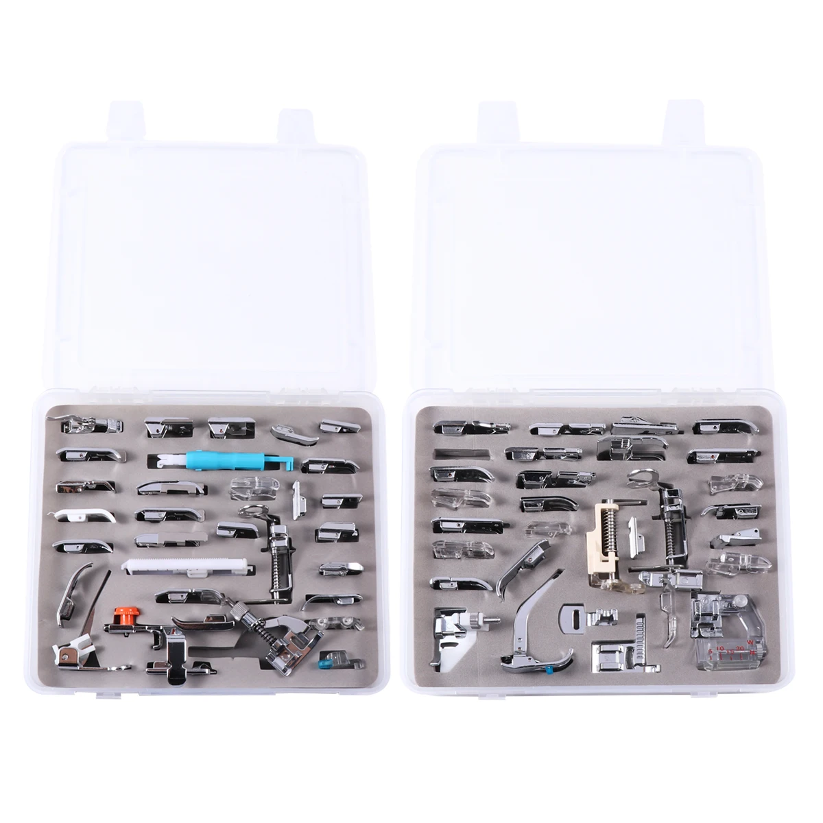 Sewing Machine Presser Feet Set Durable Alloy Suitable Household Sewing Machines Clothes Projects Storage Box
Sewing Machine Presser Feet Set Durable Alloy Suitable Household Sewing Machines Clothes Projects Storage Box