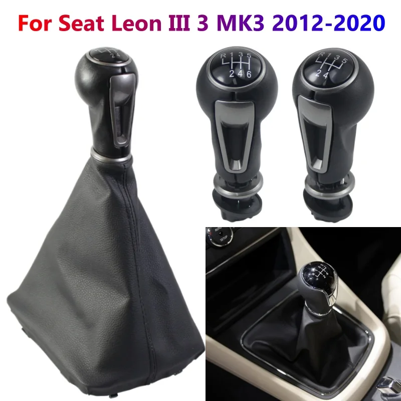 For Seat Leon III 3 MK3 2012 2013 2014 2015 2016 2017 2018 2019 2020 5/6 Speed Gear Shift Knob Gaiter Boot Cover Case Collar
For Seat Leon III 3 MK3 2012 2013 2014 2015 2016 2017 2018 2019 2020 5/6 Speed Gear Shift Knob Gaiter Boot Cover Case Collar