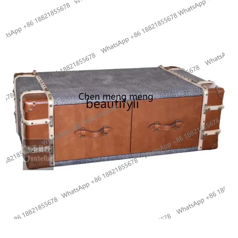 ss1001 Medieval style leather cigar bar, tea table rattan mat, cowhide living room storage leather box type coffee table retro s
ss1001 Medieval style leather cigar bar, tea table rattan mat, cowhide living room storage leather box type coffee table retro s