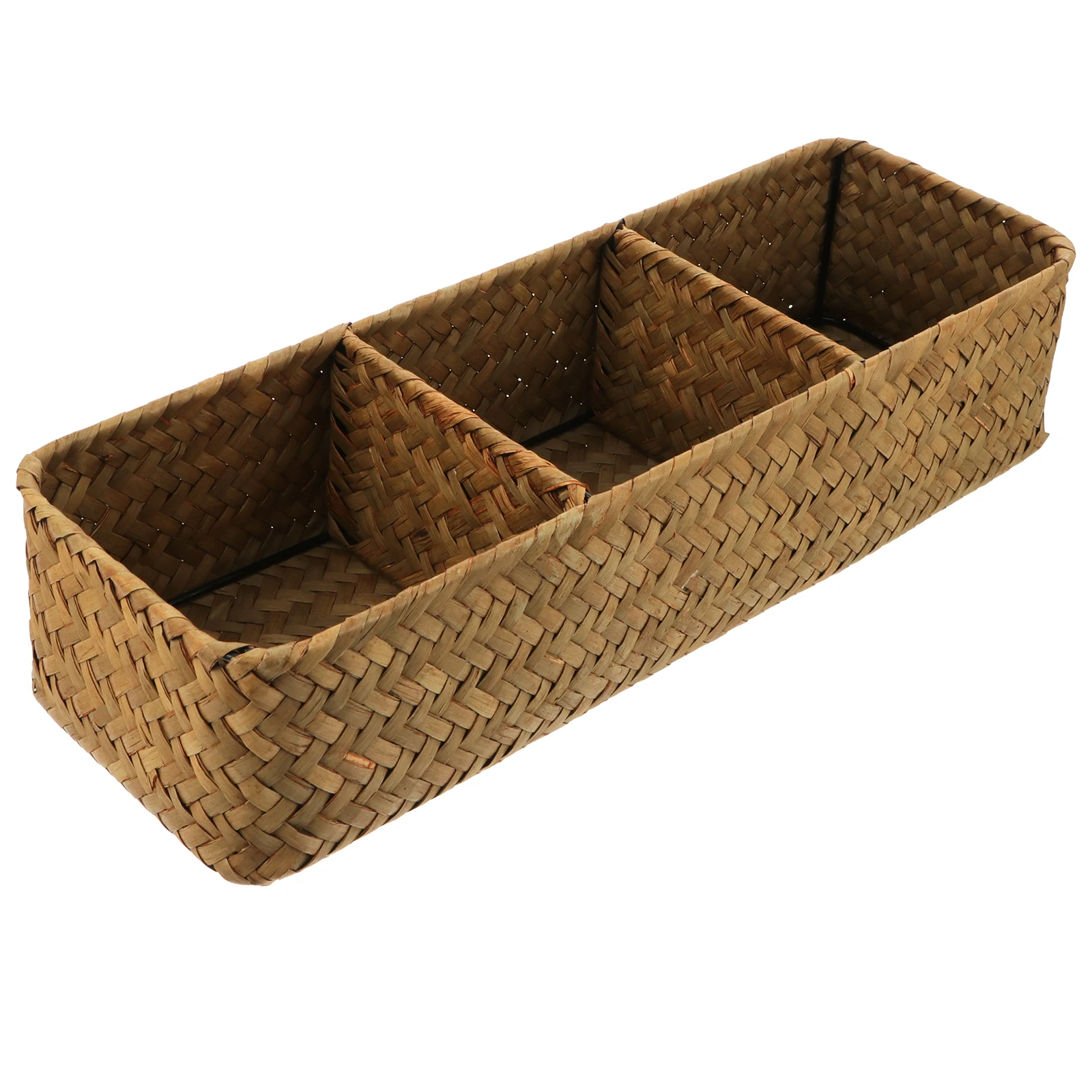 Woven Storage Box 3 Compartments Desk Organizer Handwoven Basket Home Office Sundries Container Lightweight Tidy Clean Storage
Woven Storage Box 3 Compartments Desk Organizer Handwoven Basket Home Office Sundries Container Lightweight Tidy Clean Storage
