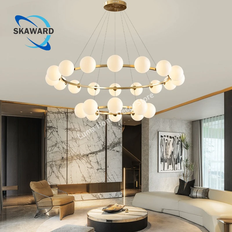 Modern Glass Bubble Chandeliers, Nordic Luxury Gold Circular Pendant Light for Livingroom Kitchen Island Restaurant Home Decor
Modern Glass Bubble Chandeliers, Nordic Luxury Gold Circular Pendant Light for Livingroom Kitchen Island Restaurant Home Decor