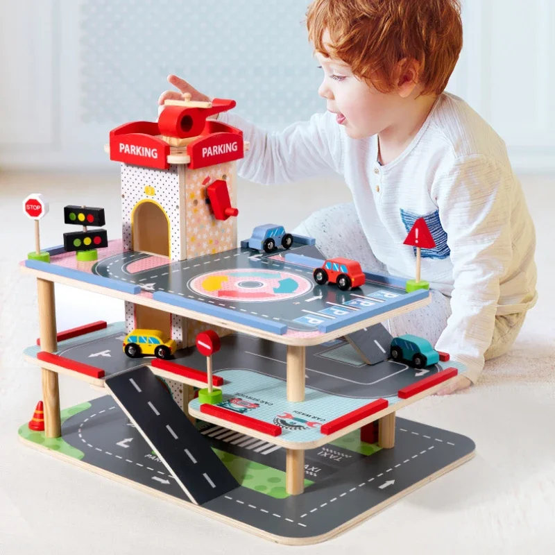 Children Toy Wooden Large Three-story Parking Lot Puzzle Assembled Car Track Dollhouse Accessories Montessori Board Games Gift
Children Toy Wooden Large Three-story Parking Lot Puzzle Assembled Car Track Dollhouse Accessories Montessori Board Games Gift