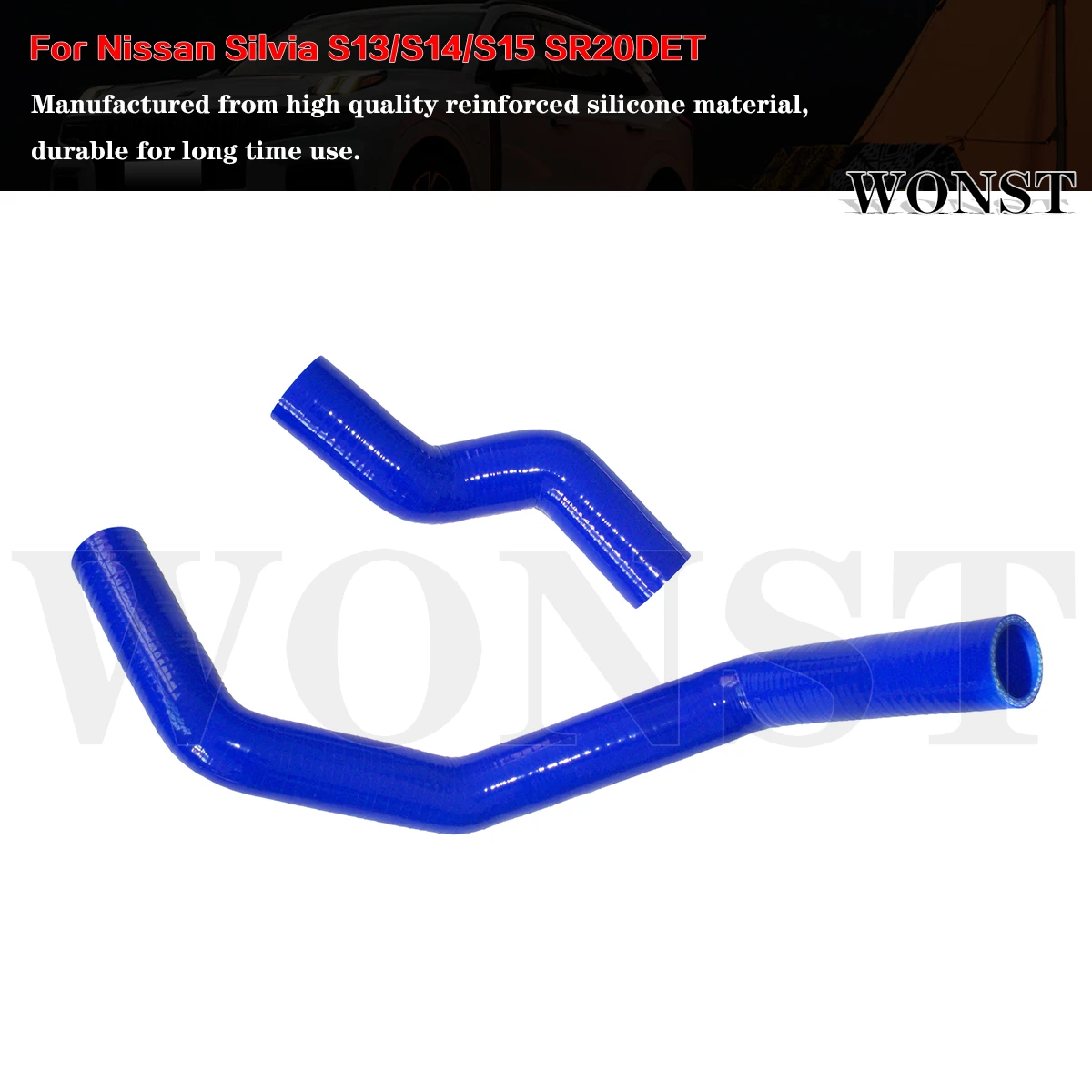 2Pcs Silicone Radiator Coolant Hose Pipe Kit For Nissan Silvia 200SX 240SX S13 S14 S15 SR20DET 2.0L Turbo Engine
2Pcs Silicone Radiator Coolant Hose Pipe Kit For Nissan Silvia 200SX 240SX S13 S14 S15 SR20DET 2.0L Turbo Engine