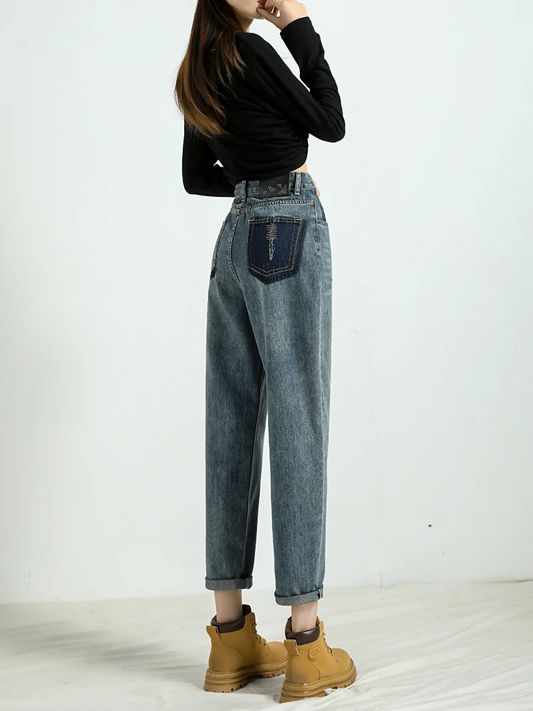 Джинсы-харлан с высокой талией и подкладкой, женские, осенне-зимние, свободные, маленький размер, прямые штанины, дизайнерская новинка
Джинсы-харлан с высокой талией и подкладкой, женские, осенне-зимние, свободные, маленький размер, прямые штанины, дизайнерская новинка