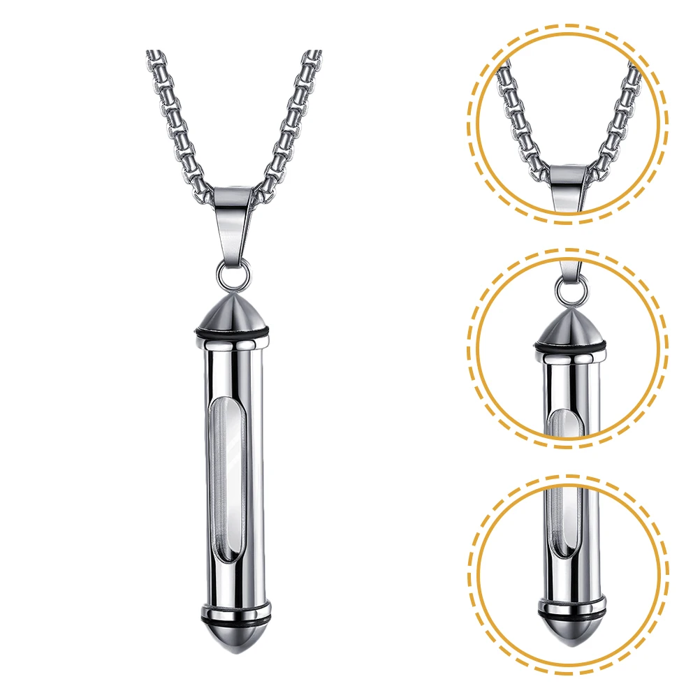 1pc Titanium Steel Urn Necklace For Ashes Keepsake Pendant Men Women Memorial Jewelry Pet Cremation Ash Storage Lightweight
1pc Titanium Steel Urn Necklace For Ashes Keepsake Pendant Men Women Memorial Jewelry Pet Cremation Ash Storage Lightweight