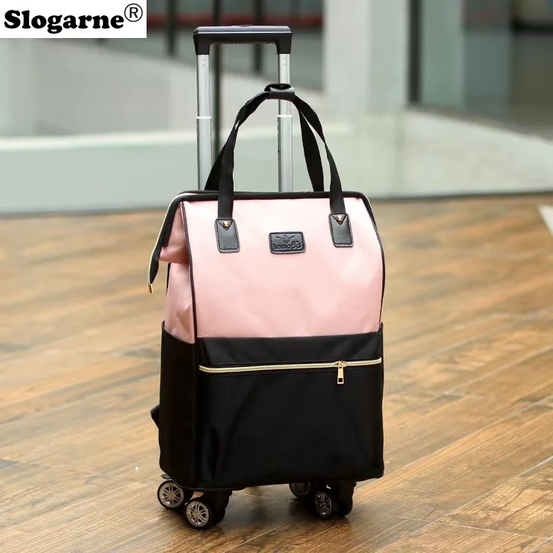 Women Large Capacity Travel Bag with 4 Wheels Men Oxford Wheels Backpack Travel Rolling Luggage Bags Fashion Duffels Trolley Bag
Women Large Capacity Travel Bag with 4 Wheels Men Oxford Wheels Backpack Travel Rolling Luggage Bags Fashion Duffels Trolley Bag
