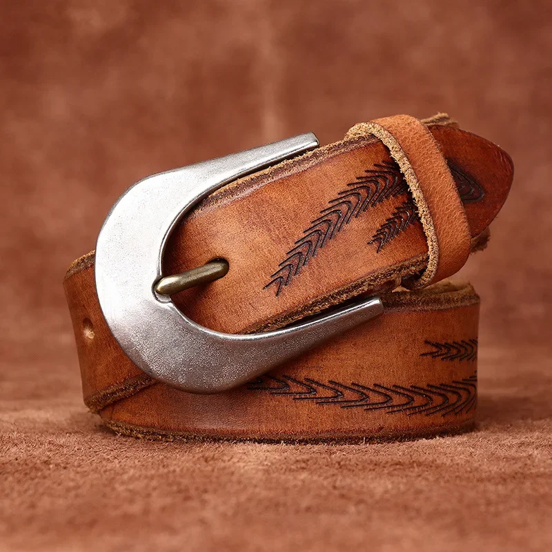 3.8CM Pure Cowhide High Quality Genuine Leather Belts for Men Casual Strap Male Stainless Steel Buckle Fancy Retro Jeans Cowboy
3.8CM Pure Cowhide High Quality Genuine Leather Belts for Men Casual Strap Male Stainless Steel Buckle Fancy Retro Jeans Cowboy