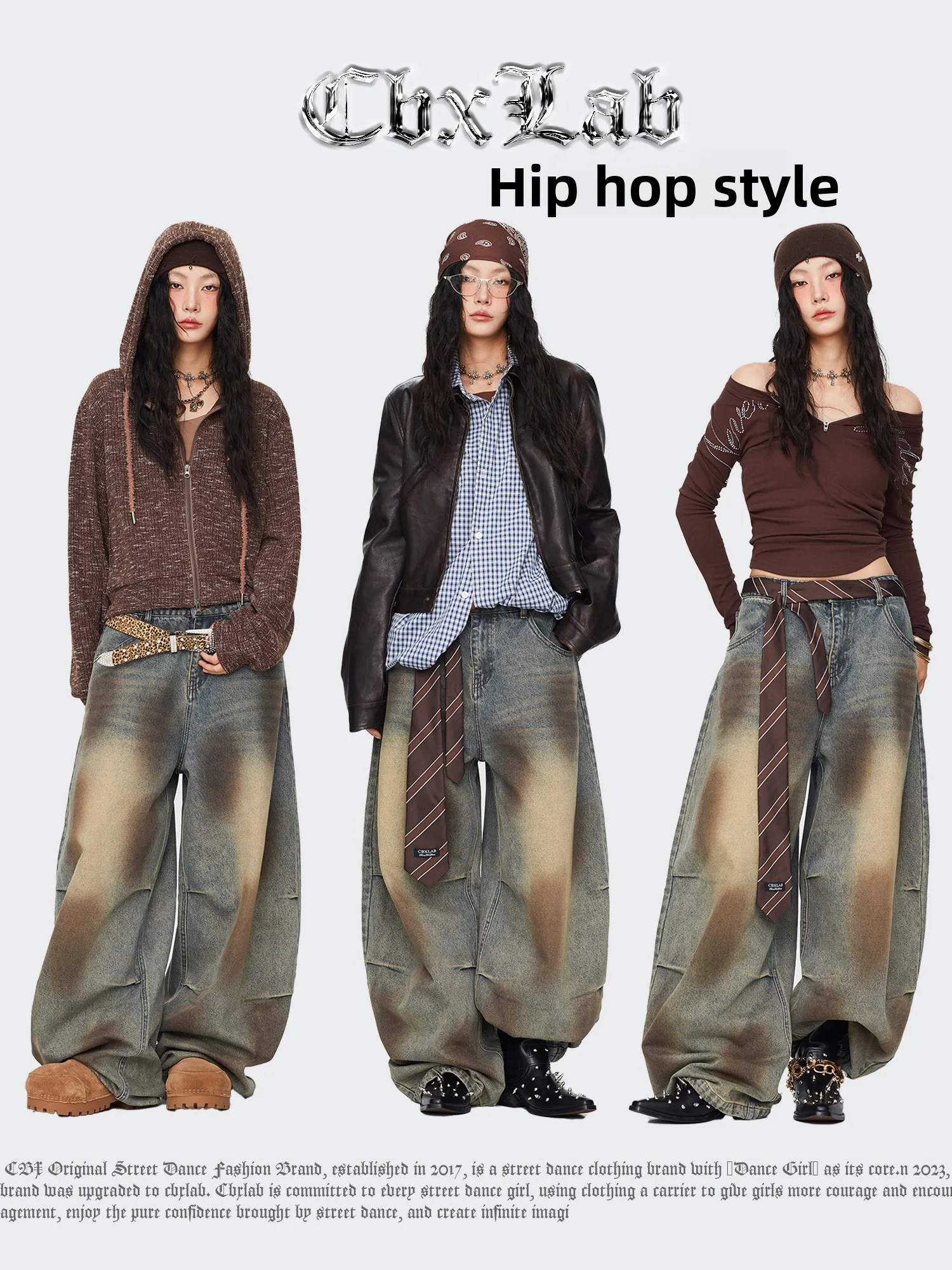 CBXLAB Уличные танцы, потертые повседневные брюки в стиле хип-хоп, модные женские джинсы в американском стиле, трикотажные свободные брюки из смеси хлопка
CBXLAB Уличные танцы, потертые повседневные брюки в стиле хип-хоп, модные женские джинсы в американском стиле, трикотажные свободные брюки из смеси хлопка