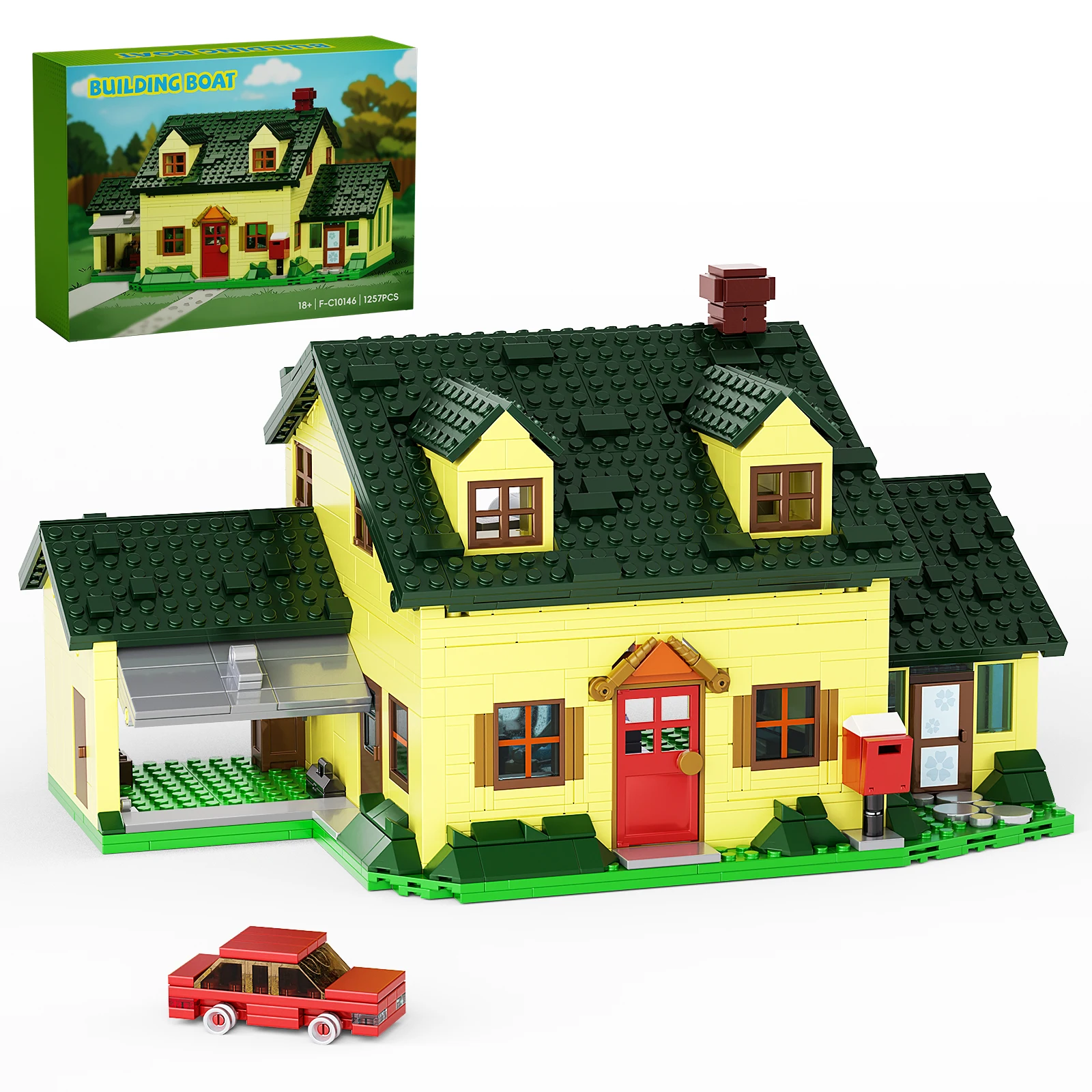 MOC Familyed Guys House, набор строительных блоков, фильм, желтая хижина, архитектурные кирпичи, игрушки для фанатов, подарки для детей (1256 шт.)
MOC Familyed Guys House, набор строительных блоков, фильм, желтая хижина, архитектурные кирпичи, игрушки для фанатов, подарки для детей (1256 шт.)