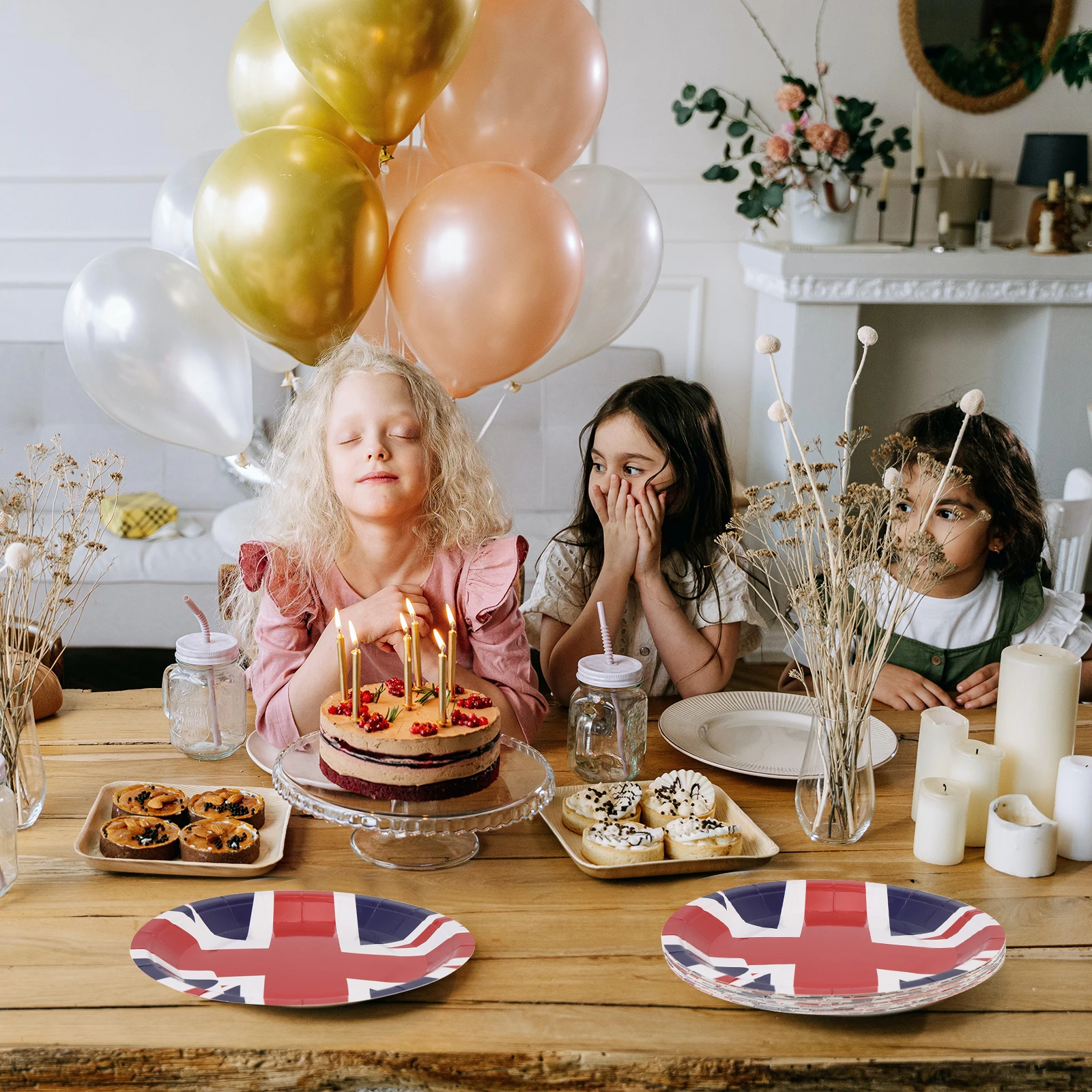 16pcs Union Jack Pattern Paper Plates Uk Flag Decorative Disposable Cake Plates For Party Dining Table Home Coffee Decoration
16pcs Union Jack Pattern Paper Plates Uk Flag Decorative Disposable Cake Plates For Party Dining Table Home Coffee Decoration