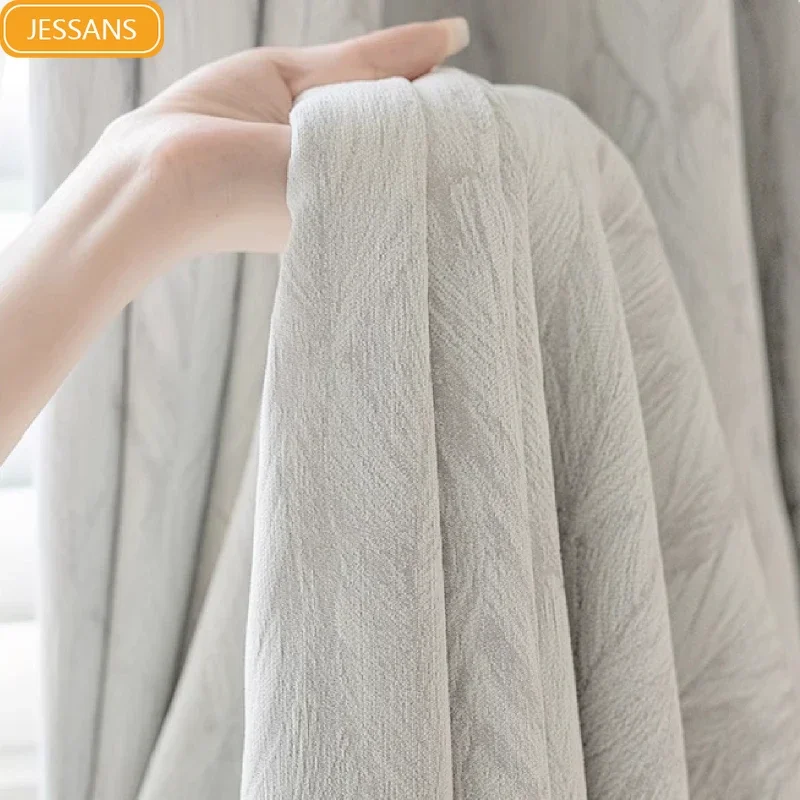 Off-white Plant Embossed Jacquard Thickened Chenille Curtains for Bedroom Living Room Custom Villa Finished Product
Off-white Plant Embossed Jacquard Thickened Chenille Curtains for Bedroom Living Room Custom Villa Finished Product