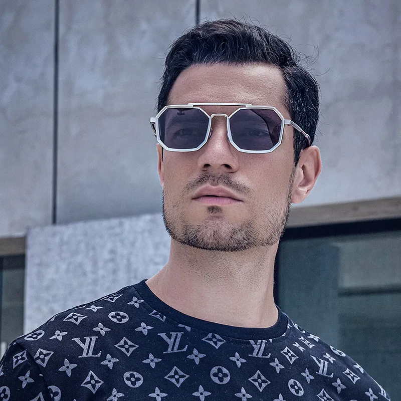 New Steam Punk Double Bridge Men Sunglasses Polygon Large Frame Sunglasses for Women Sun Glasses Fashion Gafas De Sol
New Steam Punk Double Bridge Men Sunglasses Polygon Large Frame Sunglasses for Women Sun Glasses Fashion Gafas De Sol