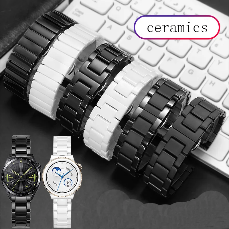 YOPO Quality Ceramic Watchband Men Women Huawei Watch GT 2 Smart Sports GT3 Pro Black And White Ceramic WatchChain
YOPO Quality Ceramic Watchband Men Women Huawei Watch GT 2 Smart Sports GT3 Pro Black And White Ceramic WatchChain