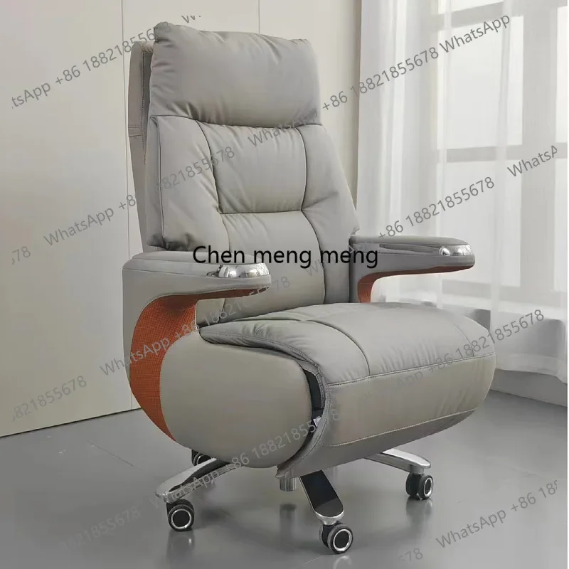 E136Office leather reclining dual-purpose rotating, light luxury comfortable ergonomic boss chair
E136Office leather reclining dual-purpose rotating, light luxury comfortable ergonomic boss chair