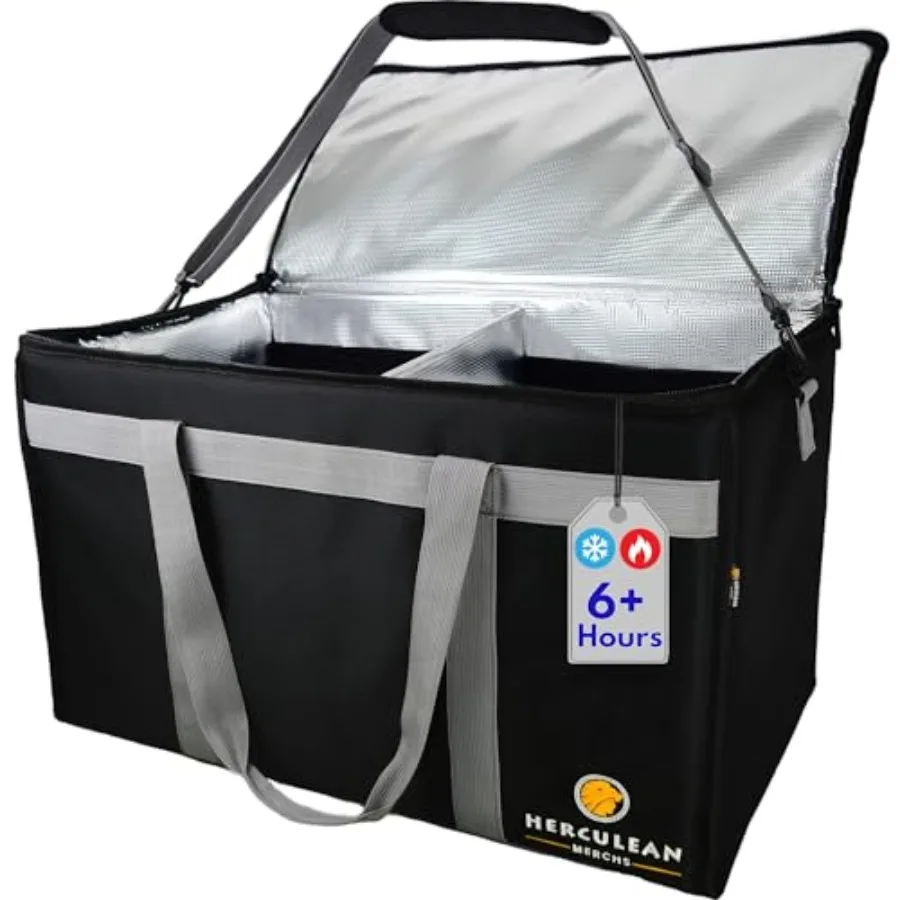 Herculean Premium Insulated Food Delivery Bag with YKK Zipper Large Commercial Catering Bag for Food Transport Hot and Cold The
Herculean Premium Insulated Food Delivery Bag with YKK Zipper Large Commercial Catering Bag for Food Transport Hot and Cold The