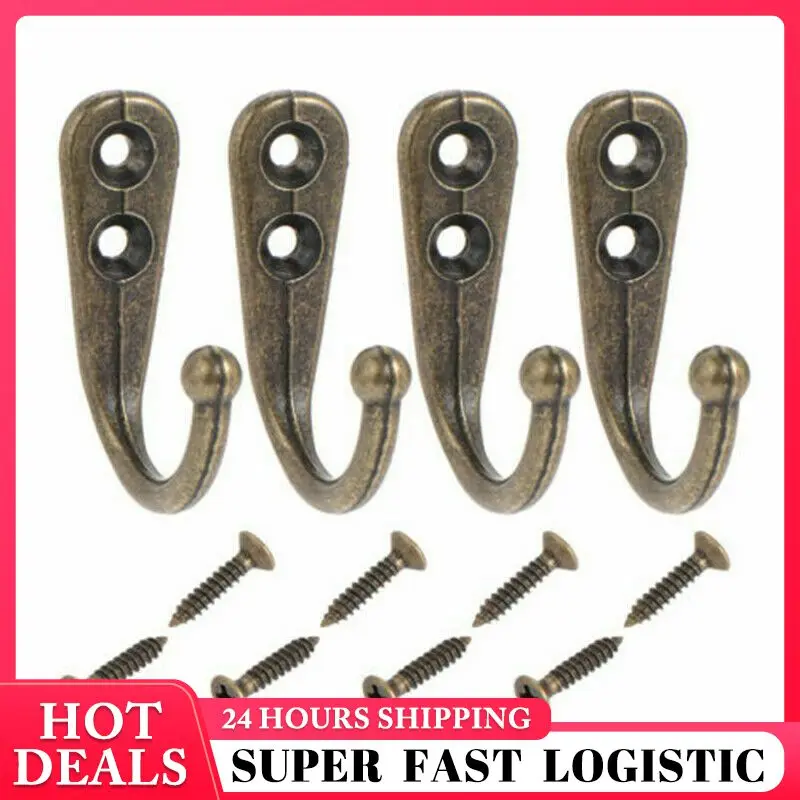 2pcs Retro Coat Hanger Double Hole Zinc Alloy Towel Hooks Family Robe Hanging Hooks Hats Bag Family Robe Hats Bag Key Hooks
2pcs Retro Coat Hanger Double Hole Zinc Alloy Towel Hooks Family Robe Hanging Hooks Hats Bag Family Robe Hats Bag Key Hooks